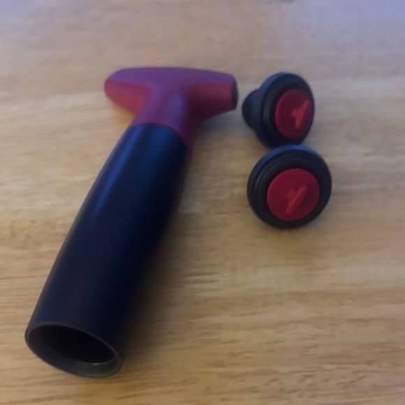 Tupperware Other - Tupperware Red and Black Wine Saver Set